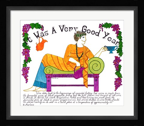 Framed Was A Very Good Year Print