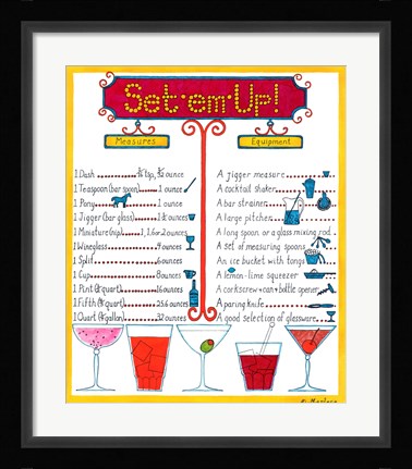 Framed Set Em Up Print