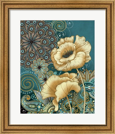 Framed Inspired Blooms II Print