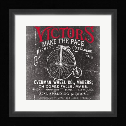 Framed Antique Bicycle I Print