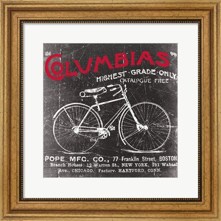 Framed Antique Bicycle II Print