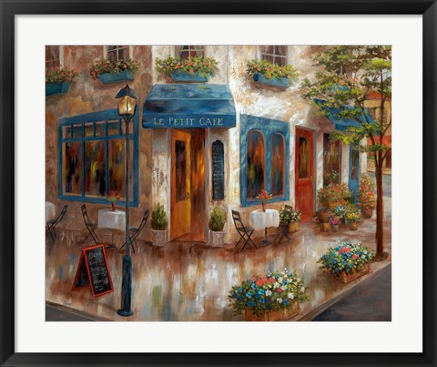 Framed Le Petit Cafe Print