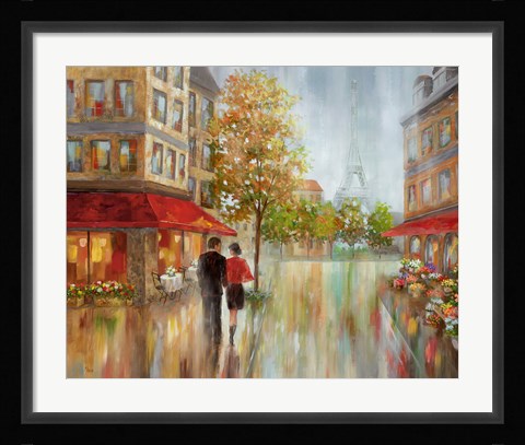 Framed Romantic Promenade II Print