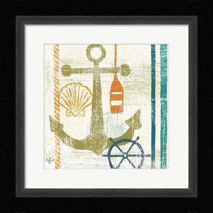 Framed Nautical Brights I Print