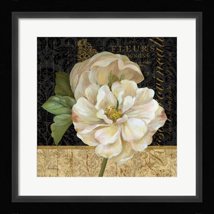 Framed Antique Still Life Rose Print