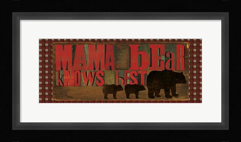 Framed Don't Feed Mama Bear I Print