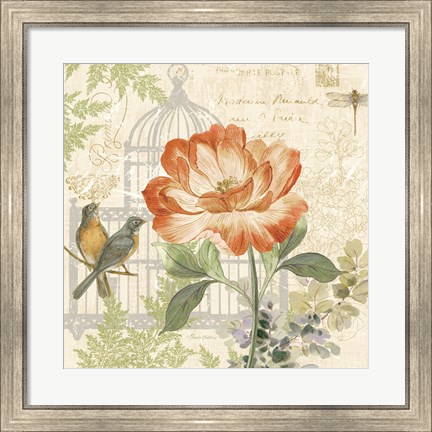 Framed Floral Nature Trail III Print