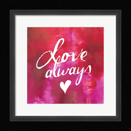 Framed Watercolor Sentiments IV Print