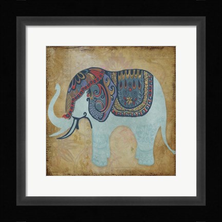 Framed Elegant Pachyderm 2 Print