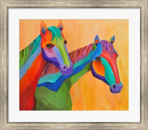 Framed Horses of Color Print