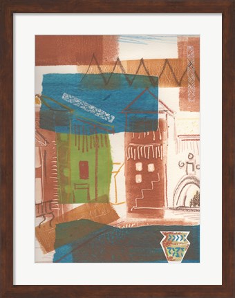 Framed Sedona Town Print