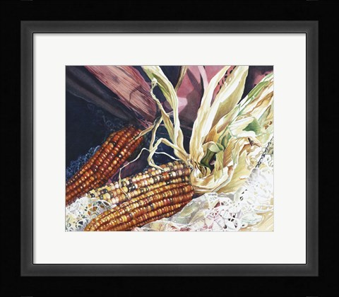 Framed Indian Corn Print