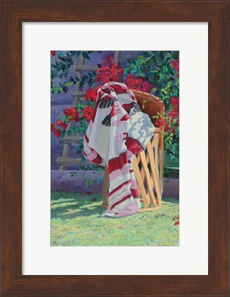 Framed Blanket &amp; Stool Print