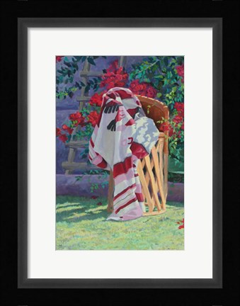 Framed Blanket &amp; Stool Print