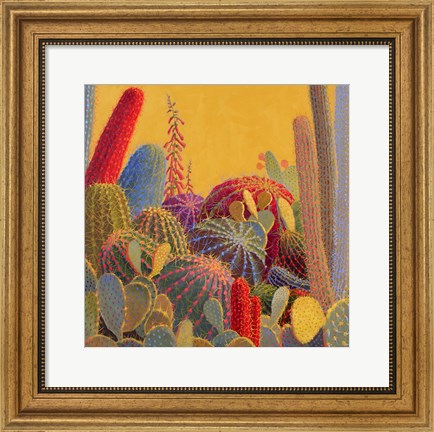Framed Desert Garden 3 Print