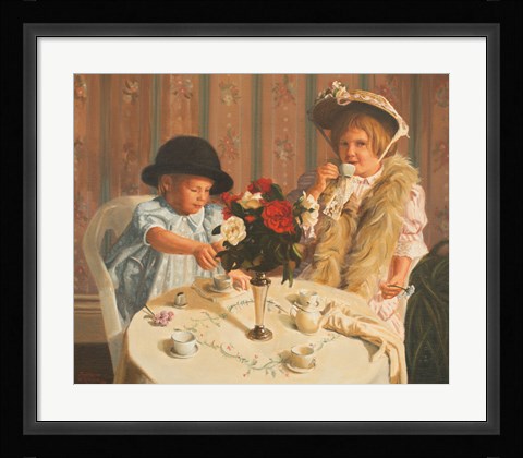 Framed Tea For Two Print