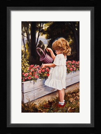 Framed Flower Garden Print