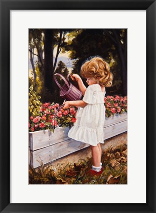 Framed Flower Garden Print