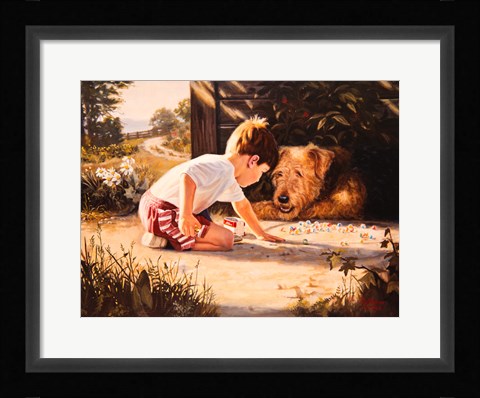 Framed Marbles Lesson Print