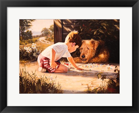 Framed Marbles Lesson Print