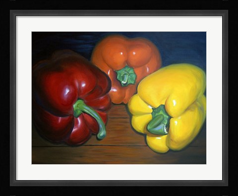 Framed Peppers Print
