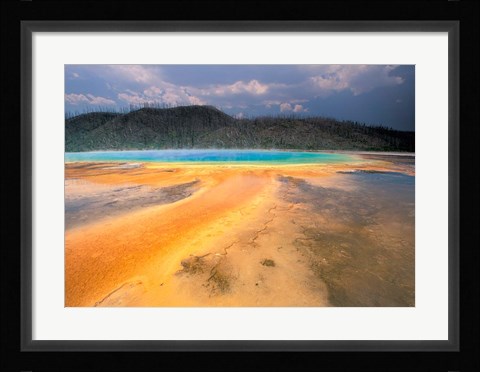 Framed Grand Prismatic Geyser, Yellowstone National Park, Wyoming Print