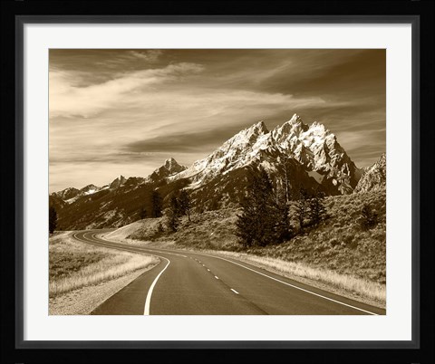 Framed Teton Range, Grand Teton National Park, Wyoming Print