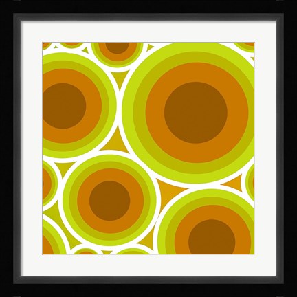 Framed Circles 2 Print