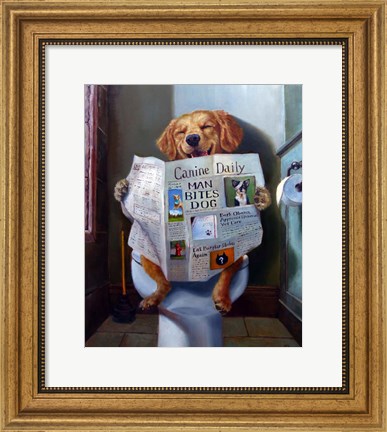 Framed Dog Gone Funny Print