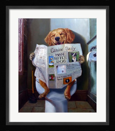 Framed Dog Gone Funny Print