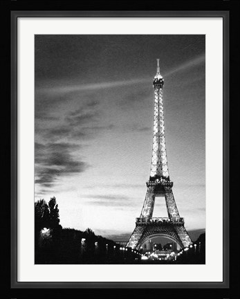 Framed Eiffel Tower Print