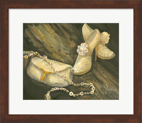 Framed Purse and Shoes Print
