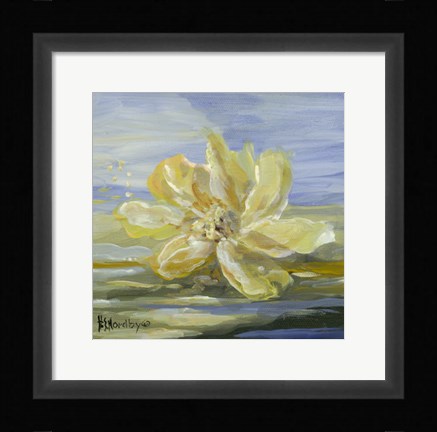 Framed Water Lillies 1 Print