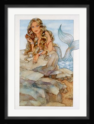 Framed Mermaid 1 Print