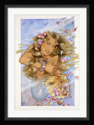 Framed Mermaid 3 Print
