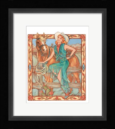 Framed Prairie Rose Print