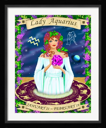Framed Aquarius Print
