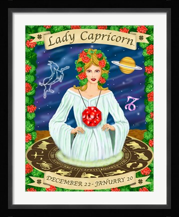 Framed Capricorn Print