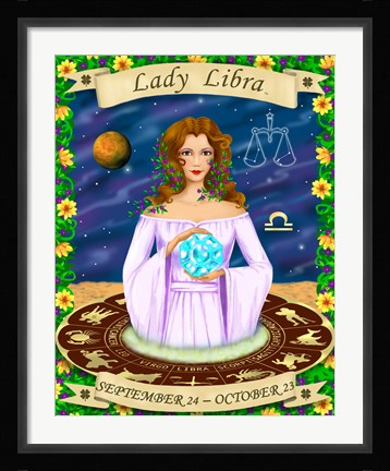 Framed Libra Print