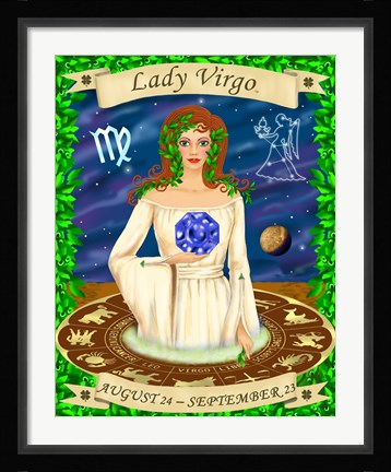Framed Virgo Print