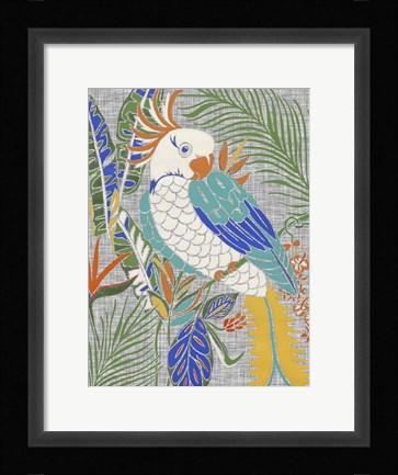 Framed Tropical Cockatoo Print