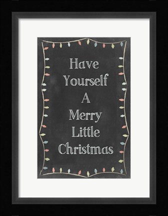 Framed Christmas Glow III Print