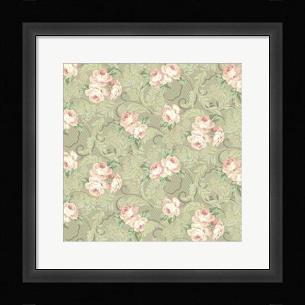 Framed Downton Roses I Print