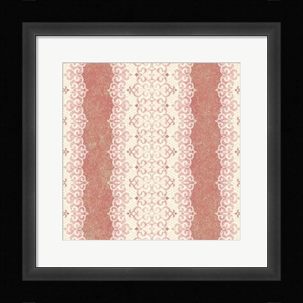 Framed Downton Stripe III Print