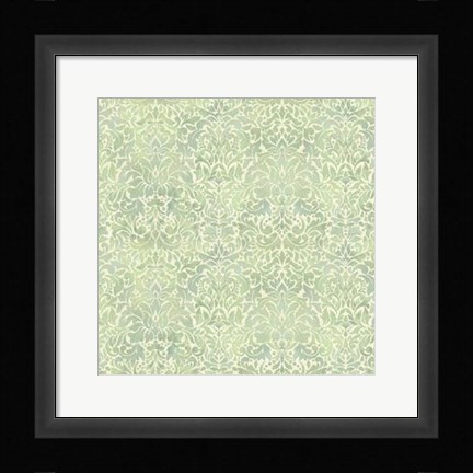 Framed Downton Damask II Print