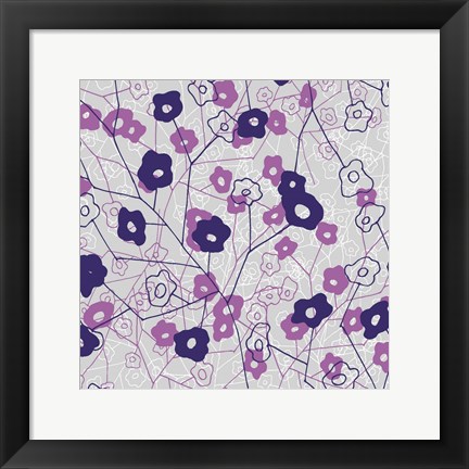 Framed Cottage Rose Garden IV Print