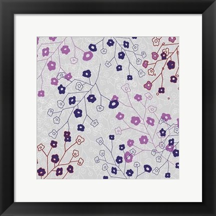 Framed Cottage Rose Garden VI Print