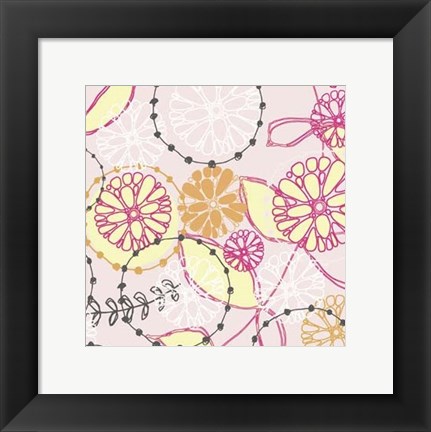 Framed Daisy Chain V Print