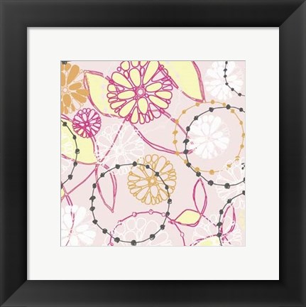 Framed Daisy Chain VI Print