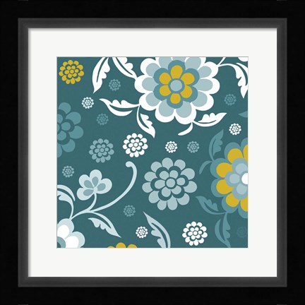 Framed Emerald Forest I Print